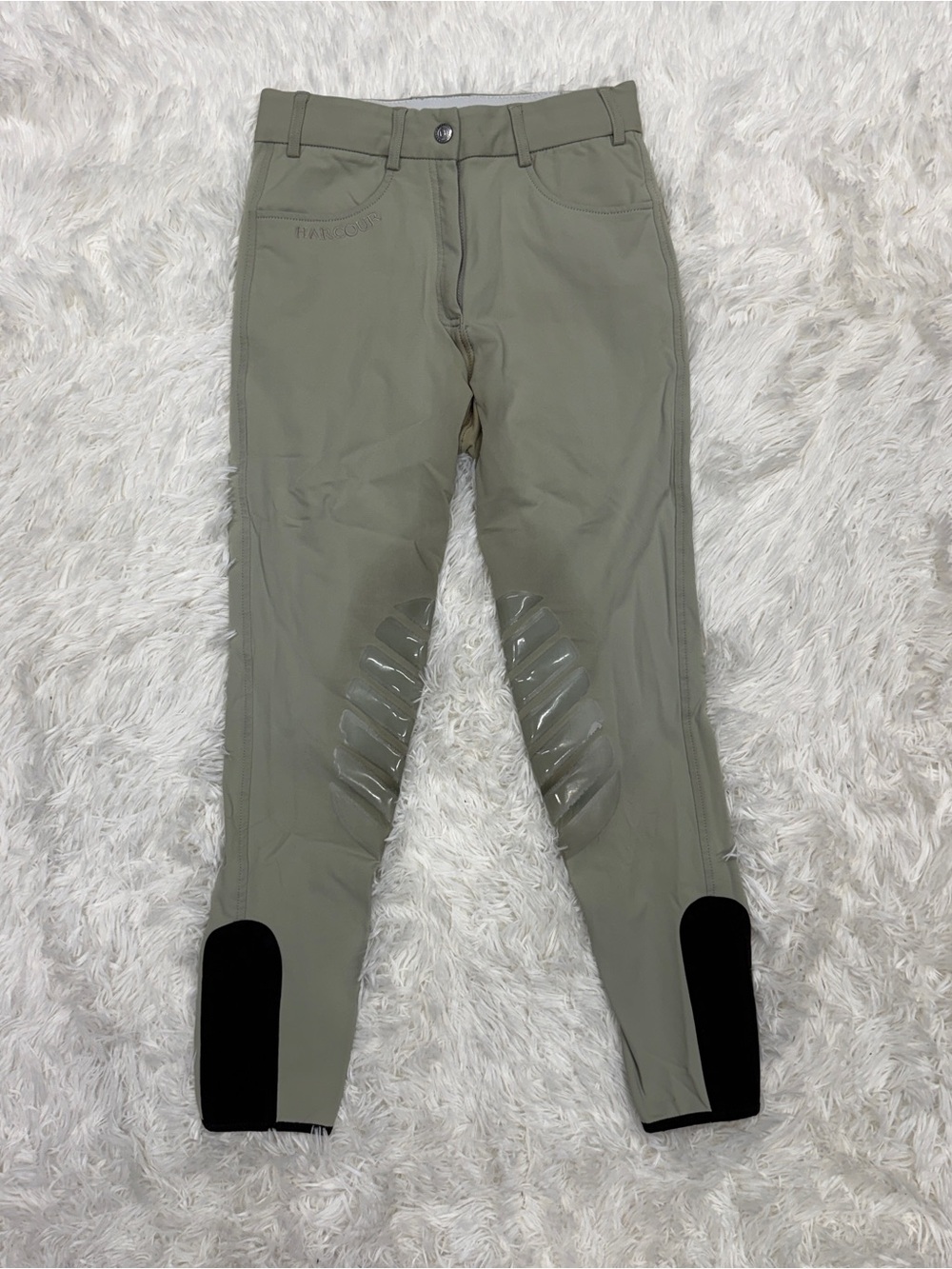 Women’s Size 24R Tan Harcour Knee Patch Horseback Riding Breeches - Picture 2 of 7